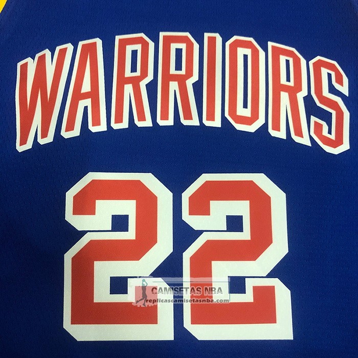 Camiseta Golden State Warriors Andrew Wiggins NO 22 75th Anniversary Azul